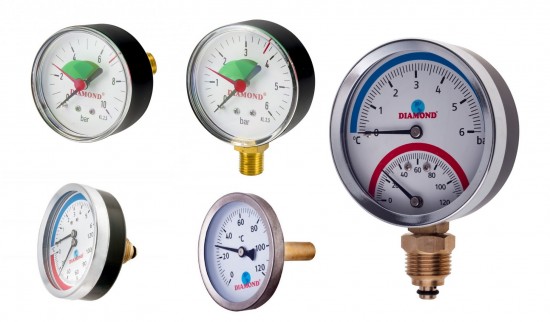 Manometer Thermomanometer Thermometer Tauchhülse in Verschiedenen Größen